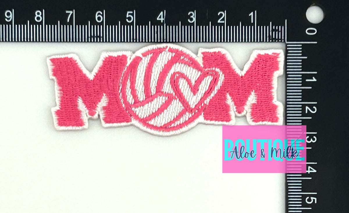 Volleyball Mom Patch, volleyball patches, mom patch, team patches, game day patches