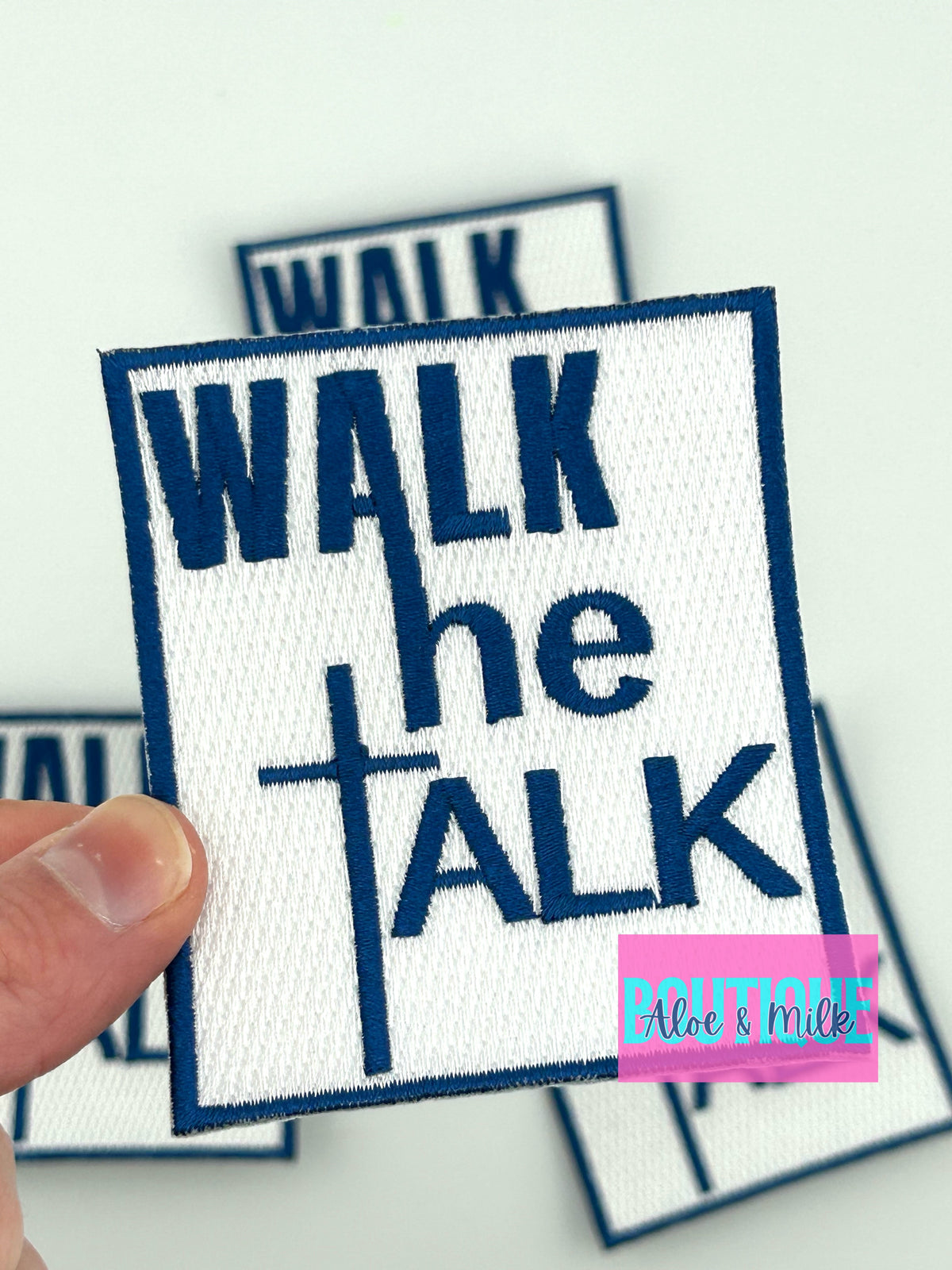Walk the Talk Patch, faith patches, christian patch, inspirational patches
