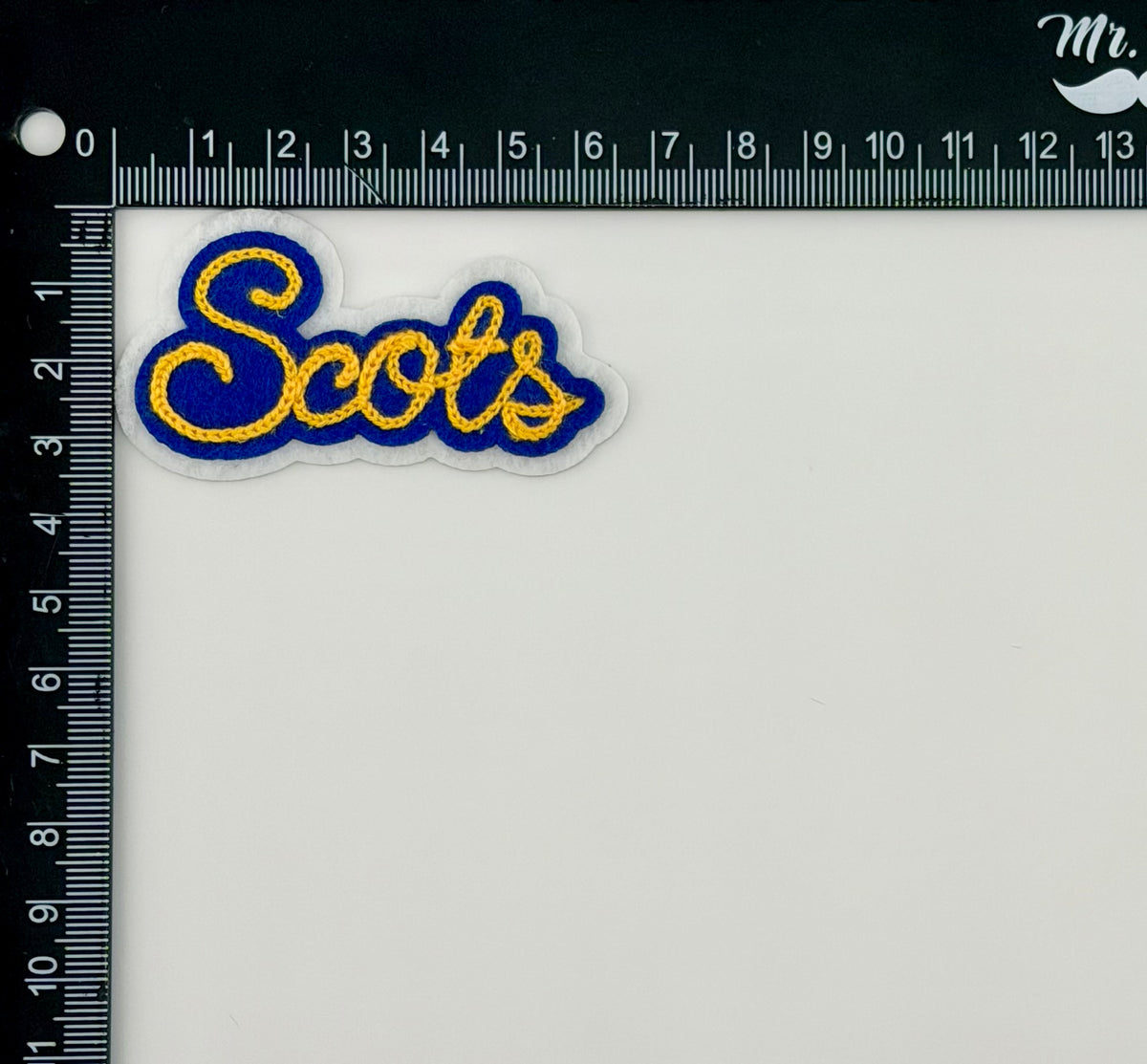 Chainstitch Scots Patch, Football, Game Day, Highland Park