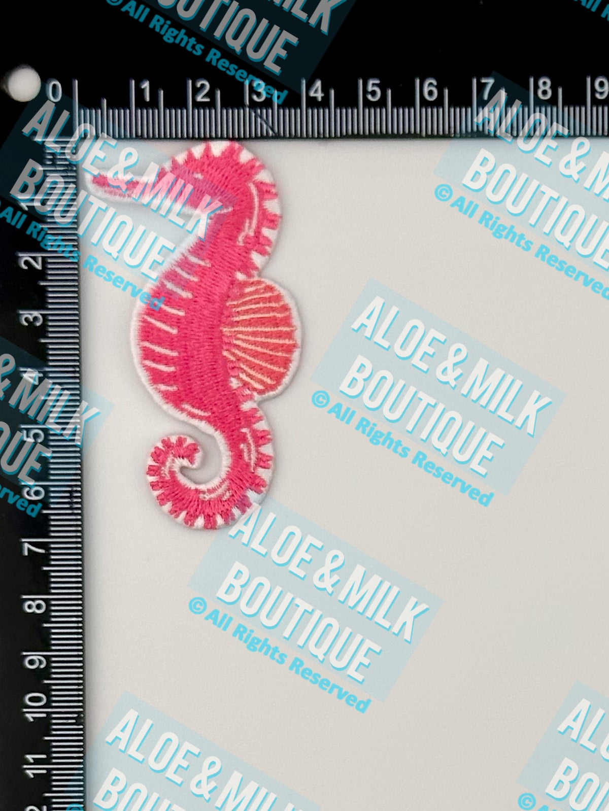 Sea Horse Patch Pink