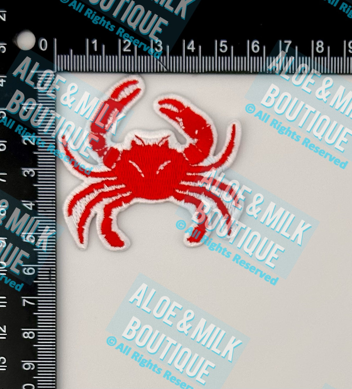 Crab patch red, ocean patches, beach patch