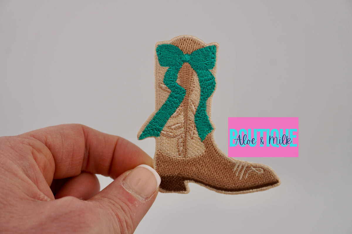 Boot Bow patch, boots patches, western patches, boot patch, cowgirl patches