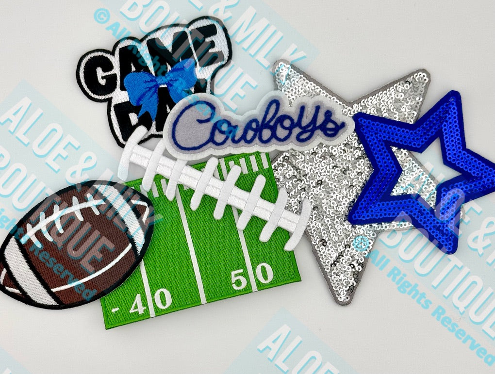 Chainstitch Cowboys Patch, Cowboys, football, game day