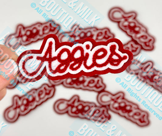 Chainstitch Aggies Patch, Football, Game Day, Texas A&M