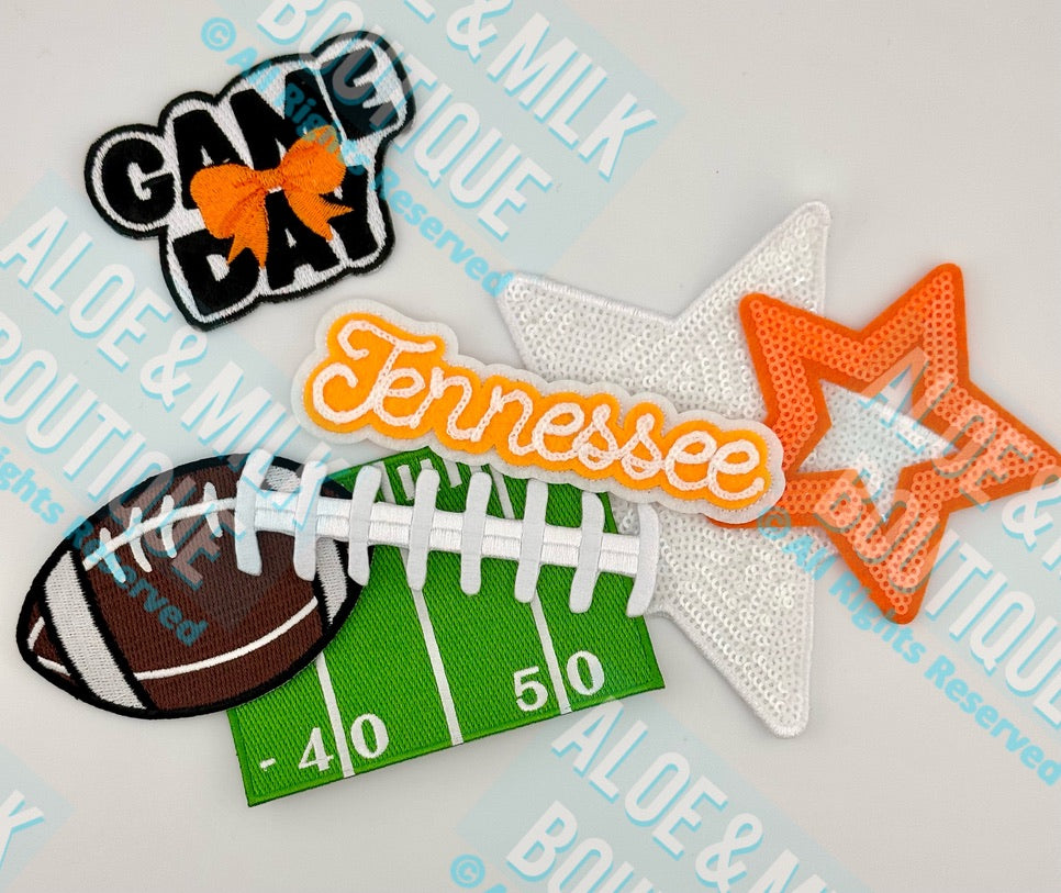 Chainstitch Tennessee Patch, Football, Game Day