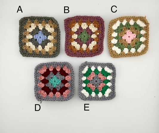 Granny Squares Crochet Earth Tones