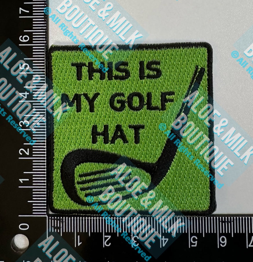 This is my Golf Hat Patches, golf patches, golf patch