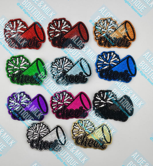 Cheer Glitter megaphone/pom