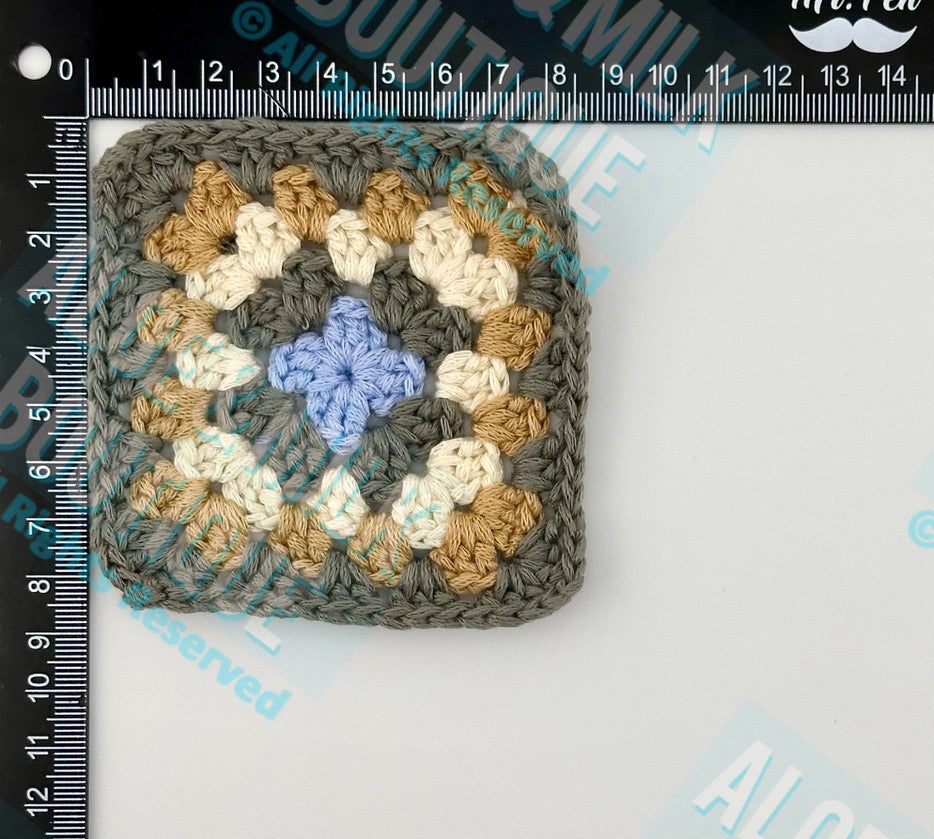 Granny Squares Crochet Earth Tones
