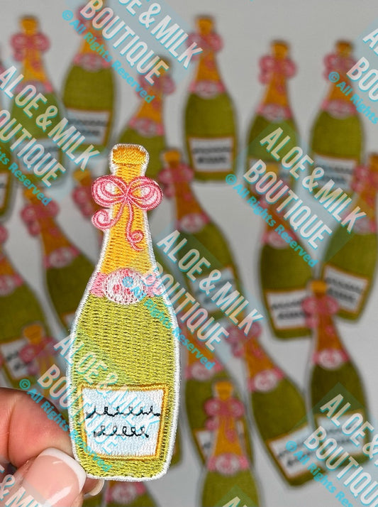 Champagne Bottle Patch, bride patches, drinking patches, champagne patch