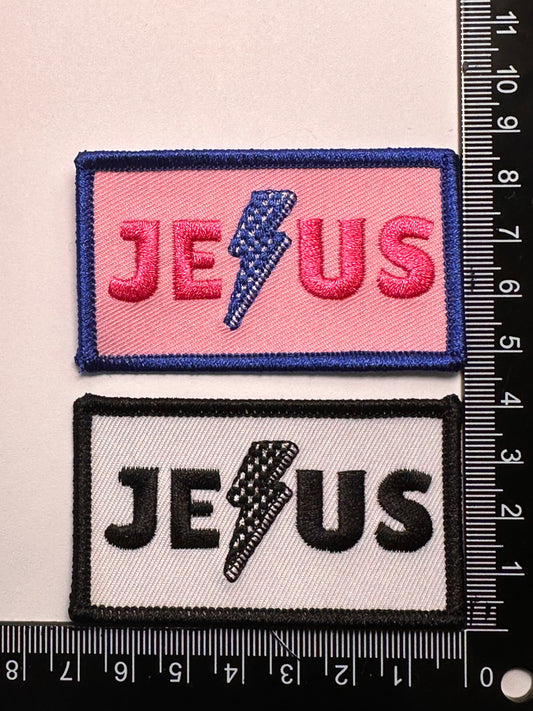 Jesus Lightning Bolt Patch