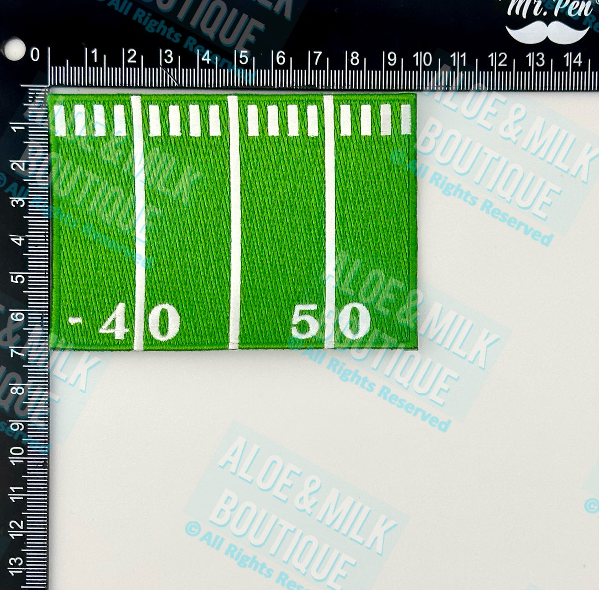 50 Yard Line Football Patch