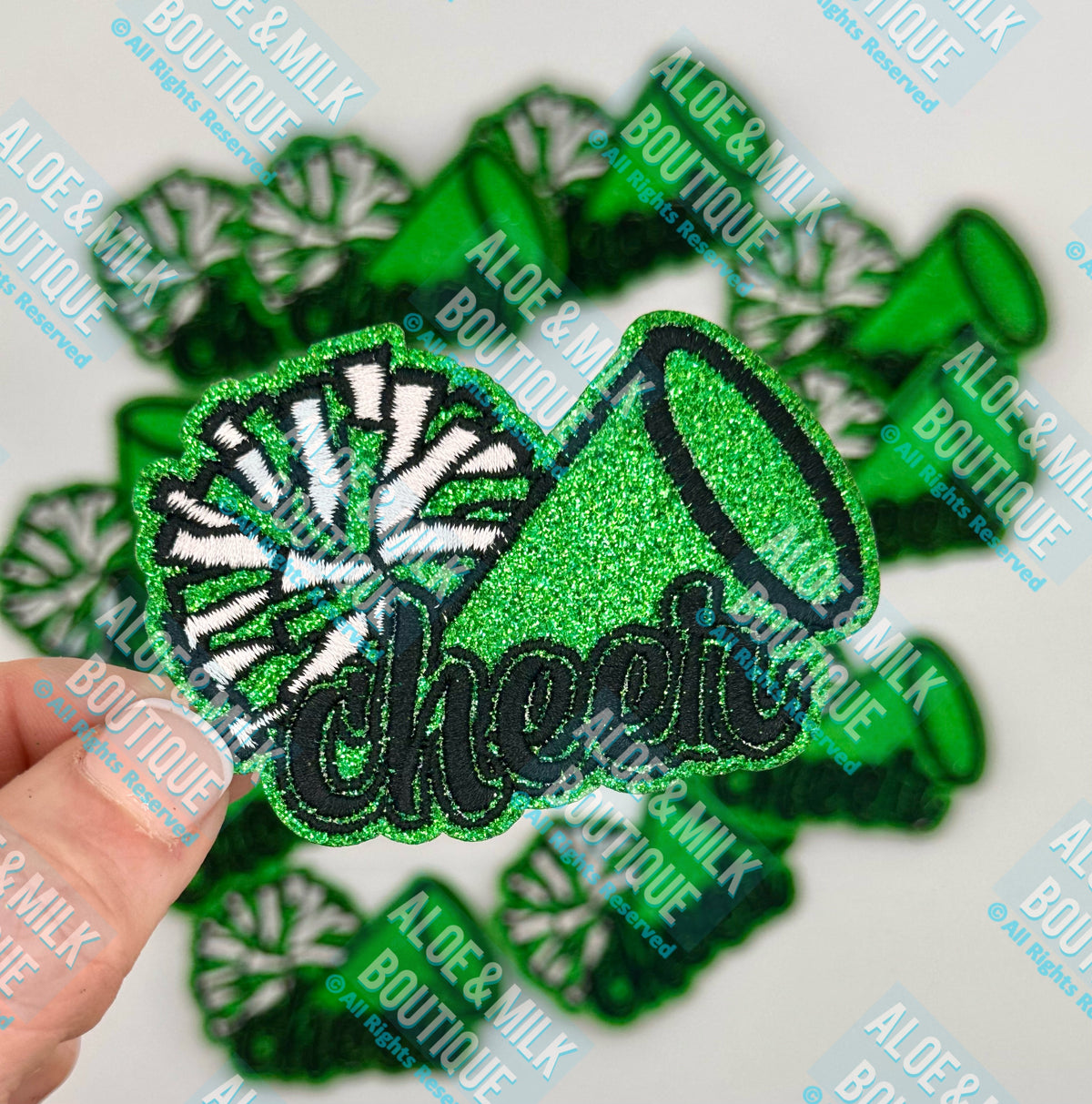 Cheer Glitter megaphone/pom