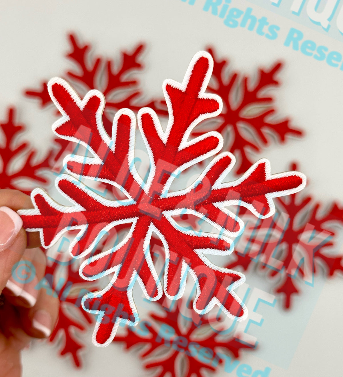 Christmas Snowflake Red