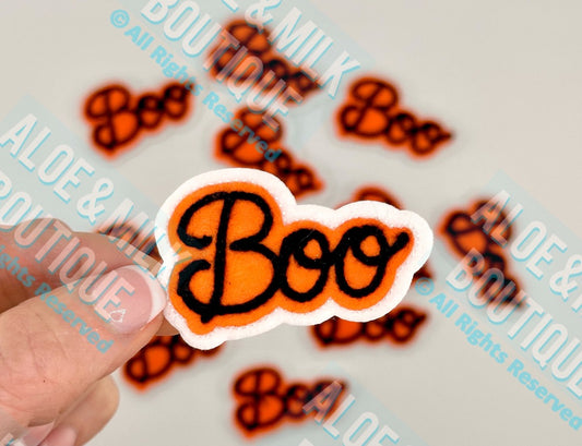 Chainstitch Boo Patch, Halloween Patch, Holiday