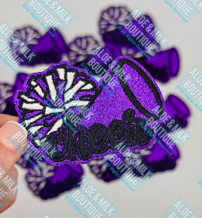 Cheer Glitter megaphone/pom