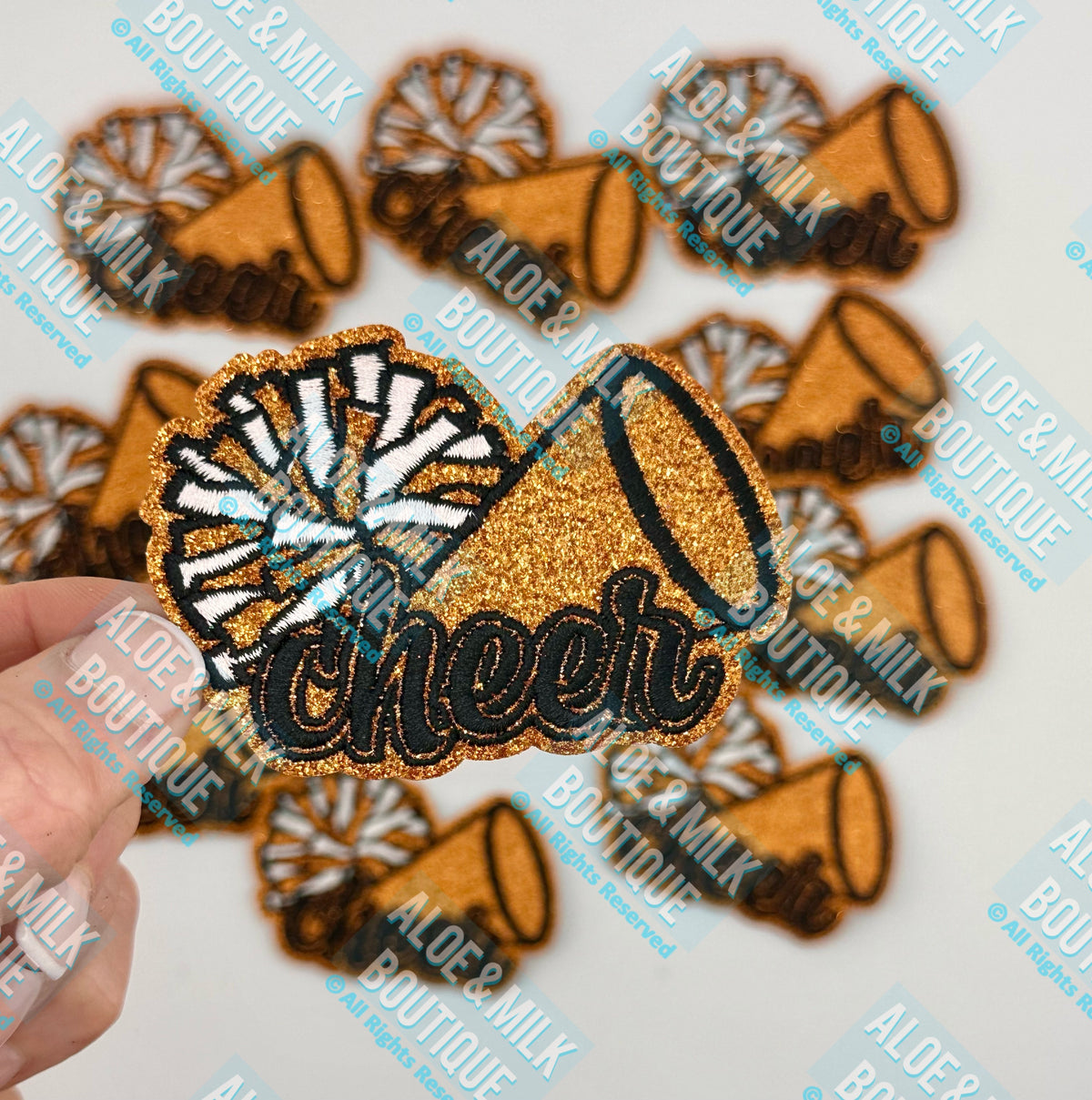 Cheer Glitter megaphone/pom