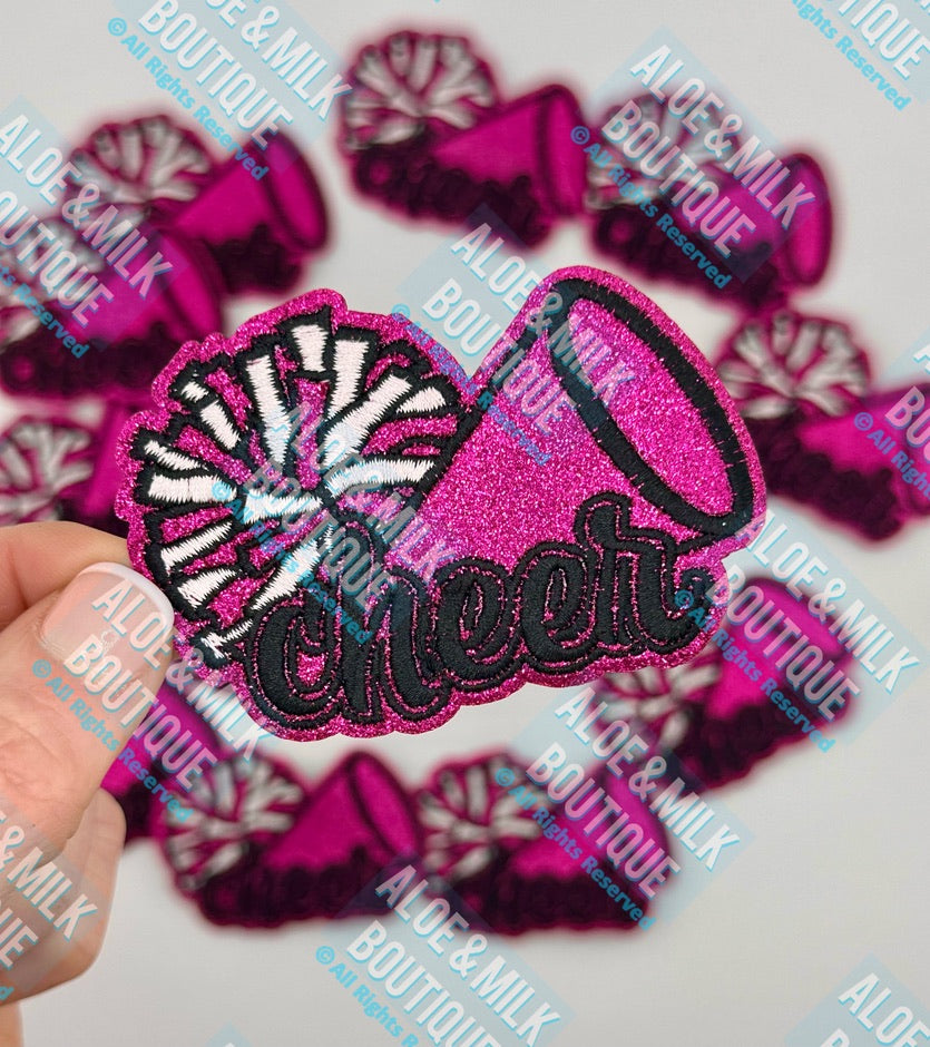 Cheer Glitter megaphone/pom