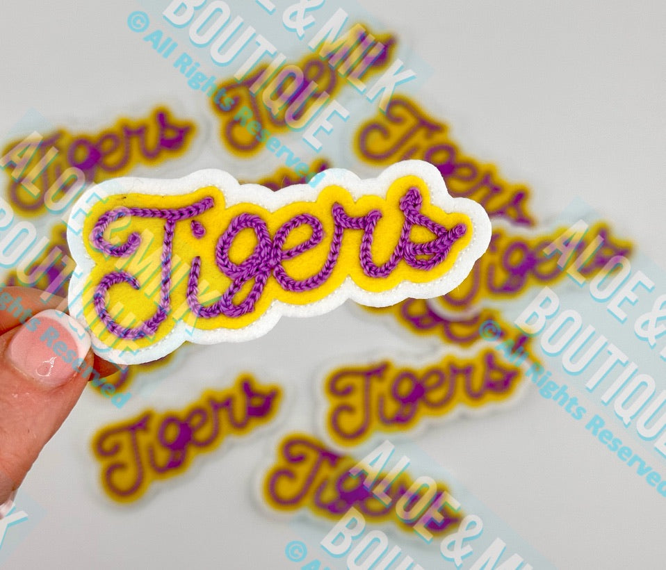 Chainstitch Tigers Patch, Tigers, Football, gameday, LSU