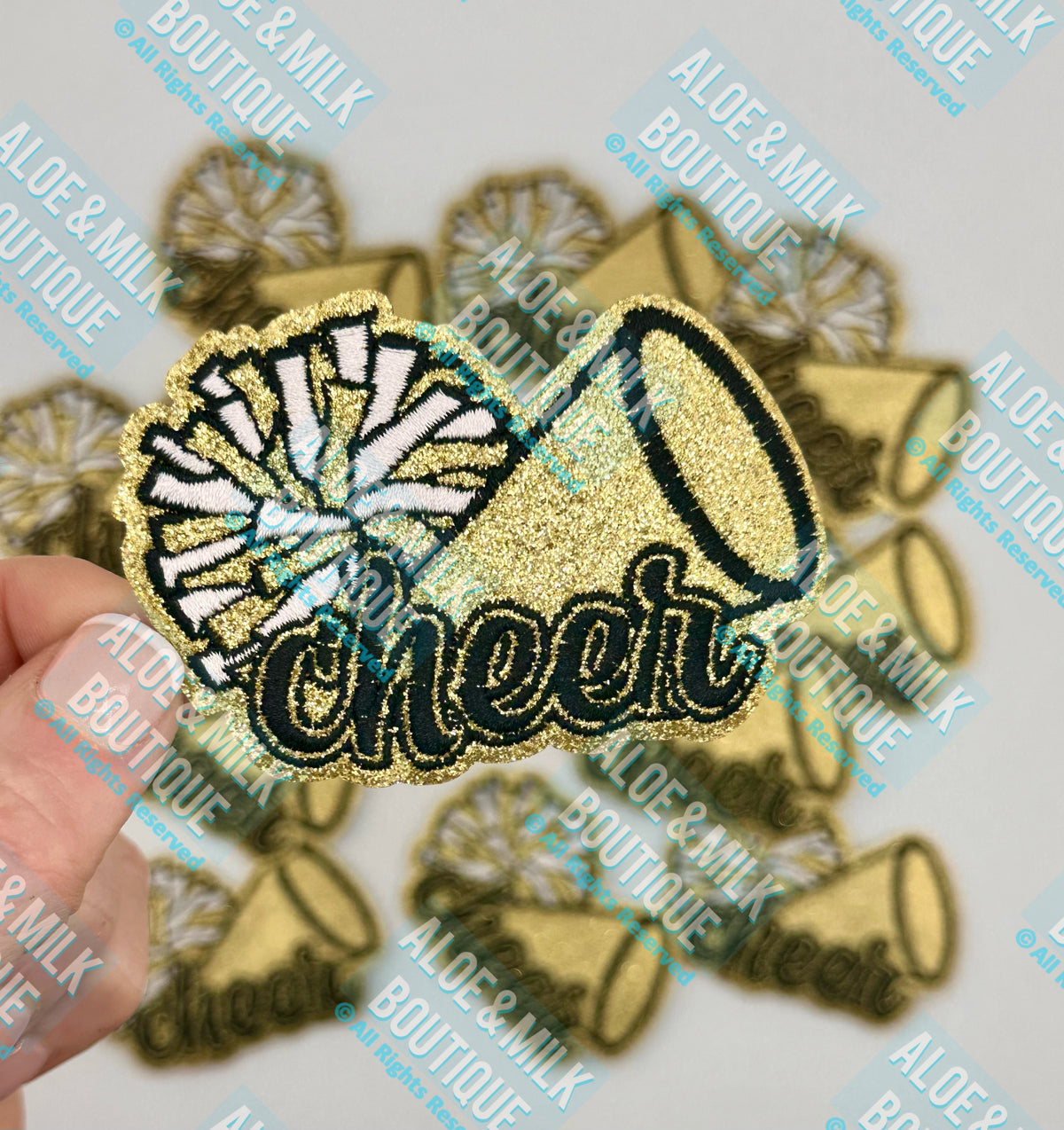 Cheer Glitter megaphone/pom