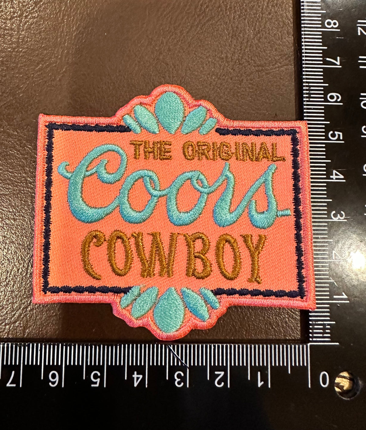 Coors Cowboy Turquoise Patch