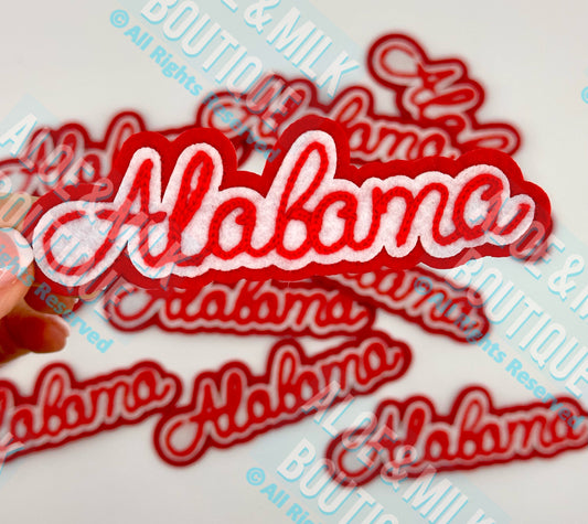 Chainstitch Alabama Patch, Football, Game Day, Roll Tide