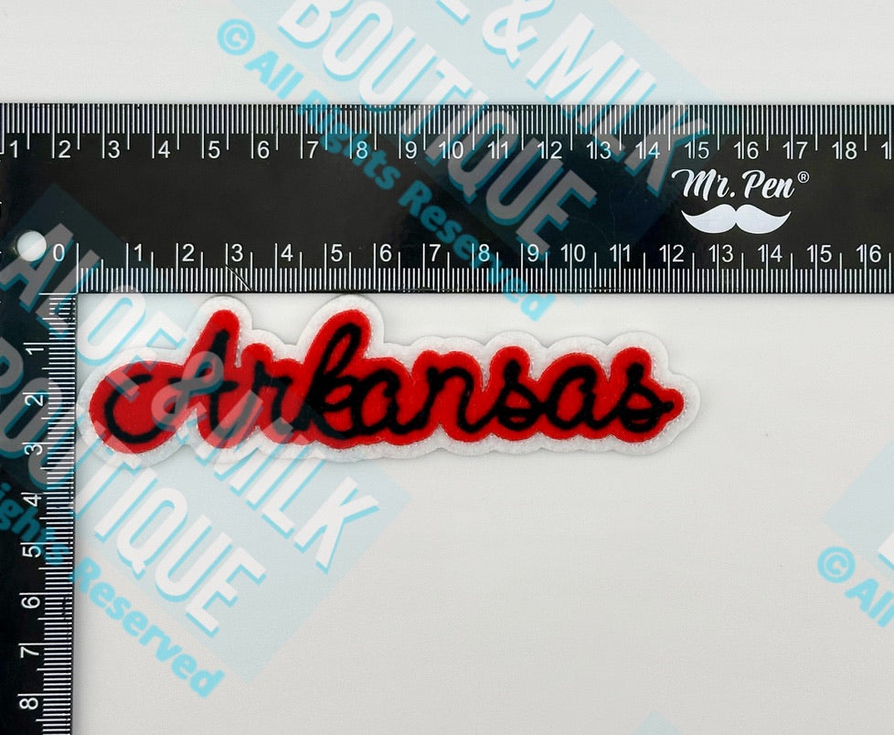 Chainstitch Arkansas, Razorbacks, Football, Game Day
