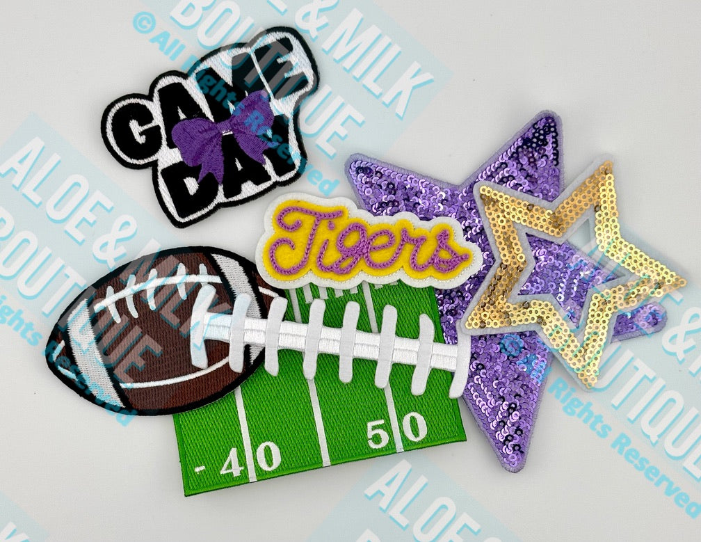 Chainstitch Tigers Patch, Tigers, Football, gameday, LSU