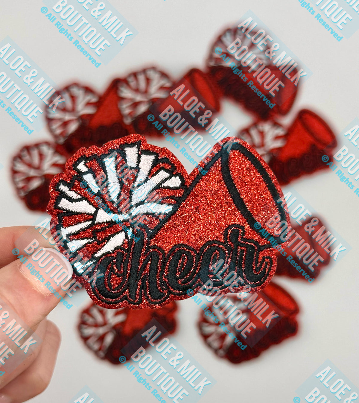 Cheer Glitter megaphone/pom