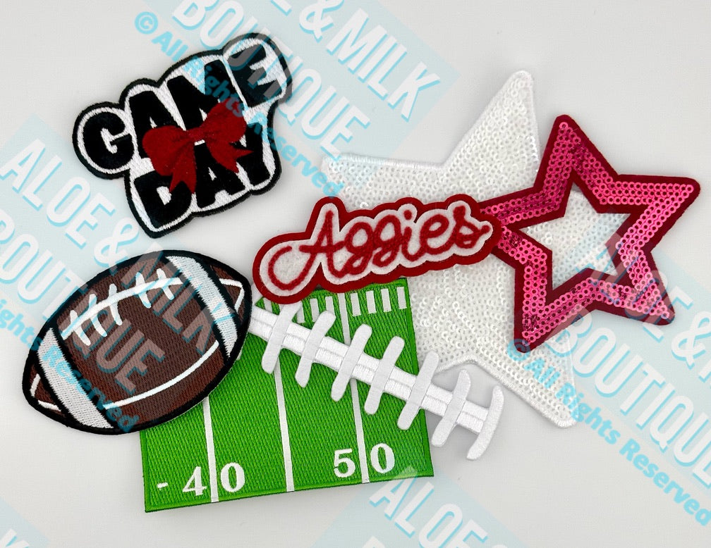 Chainstitch Aggies Patch, Football, Game Day, Texas A&M