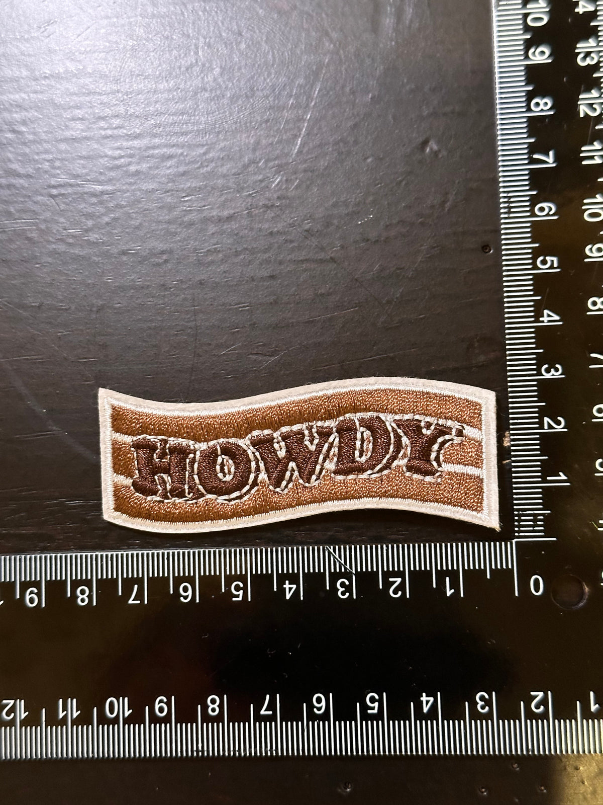 Howdy Stripe Embroidered Patch