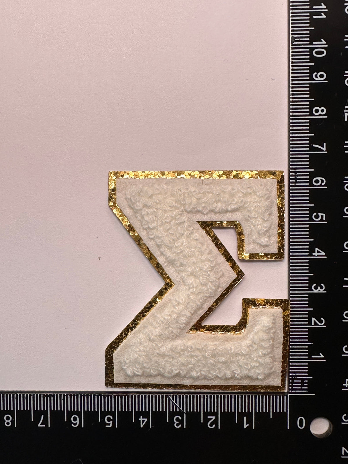 Greek Sigma Alphabet Patch