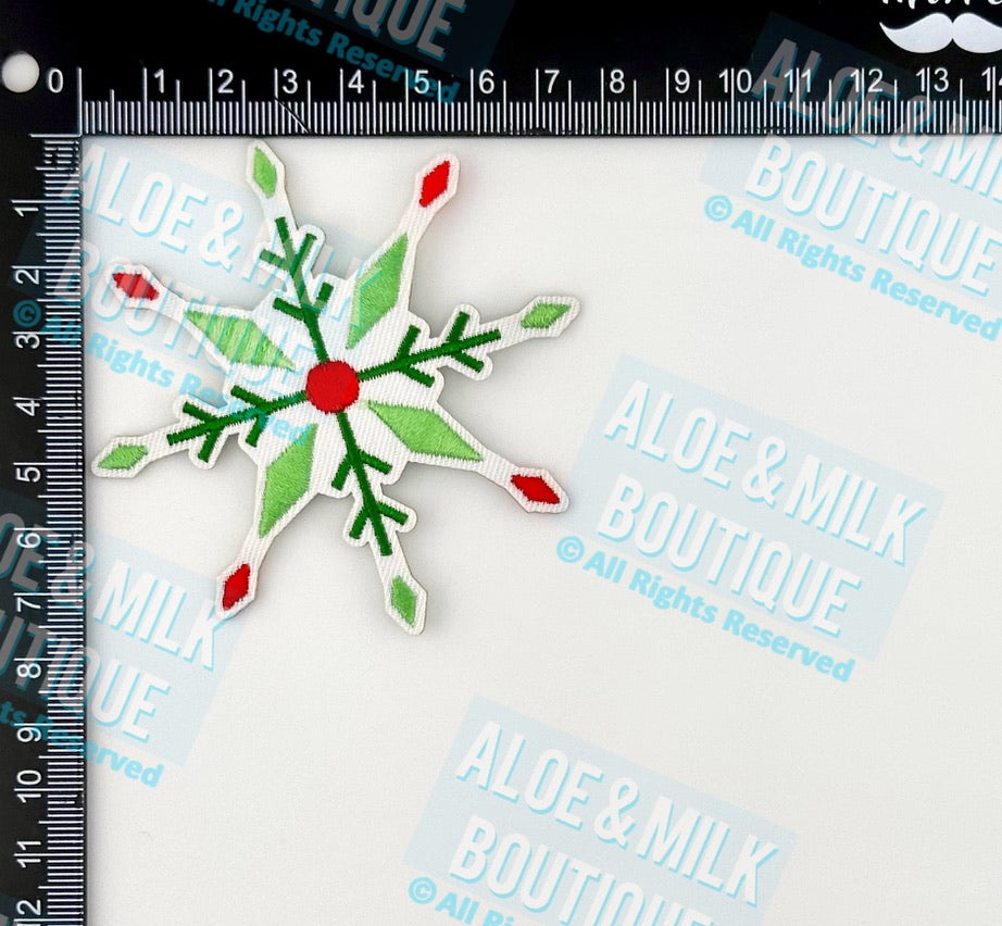 Christmas Snowflake Green/Red
