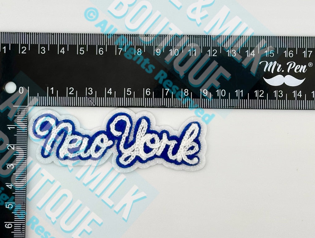 Chainstitch New York Patch, Game Day, Baseball