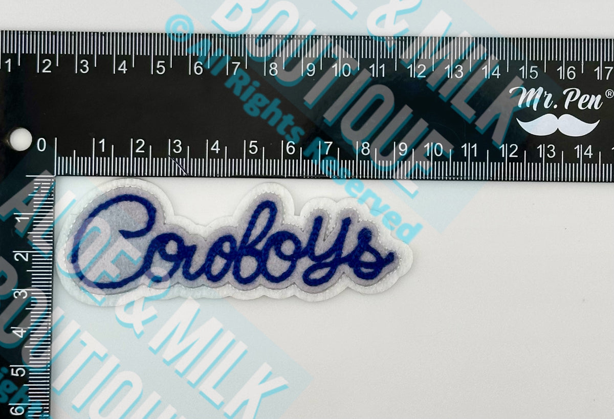 Chainstitch Cowboys Patch, Cowboys, football, game day