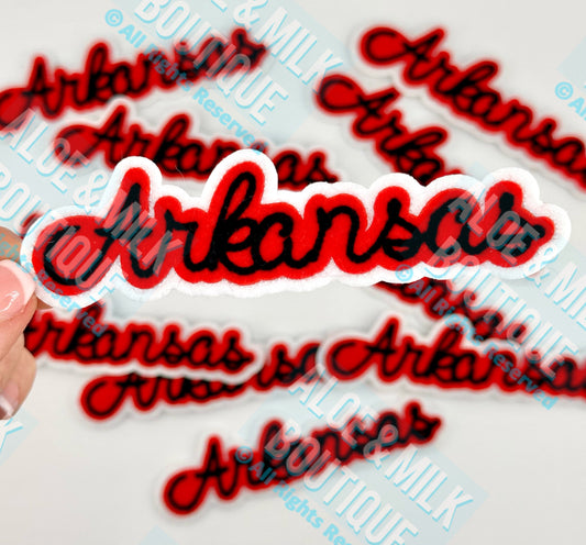 Chainstitch Arkansas, Razorbacks, Football, Game Day