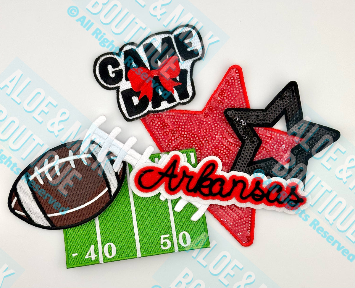 Chainstitch Arkansas, Razorbacks, Football, Game Day