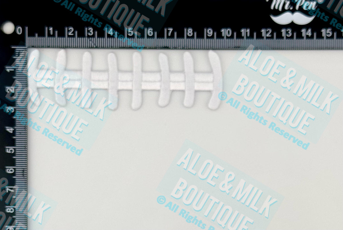 Football Laces Embroidered Patch
