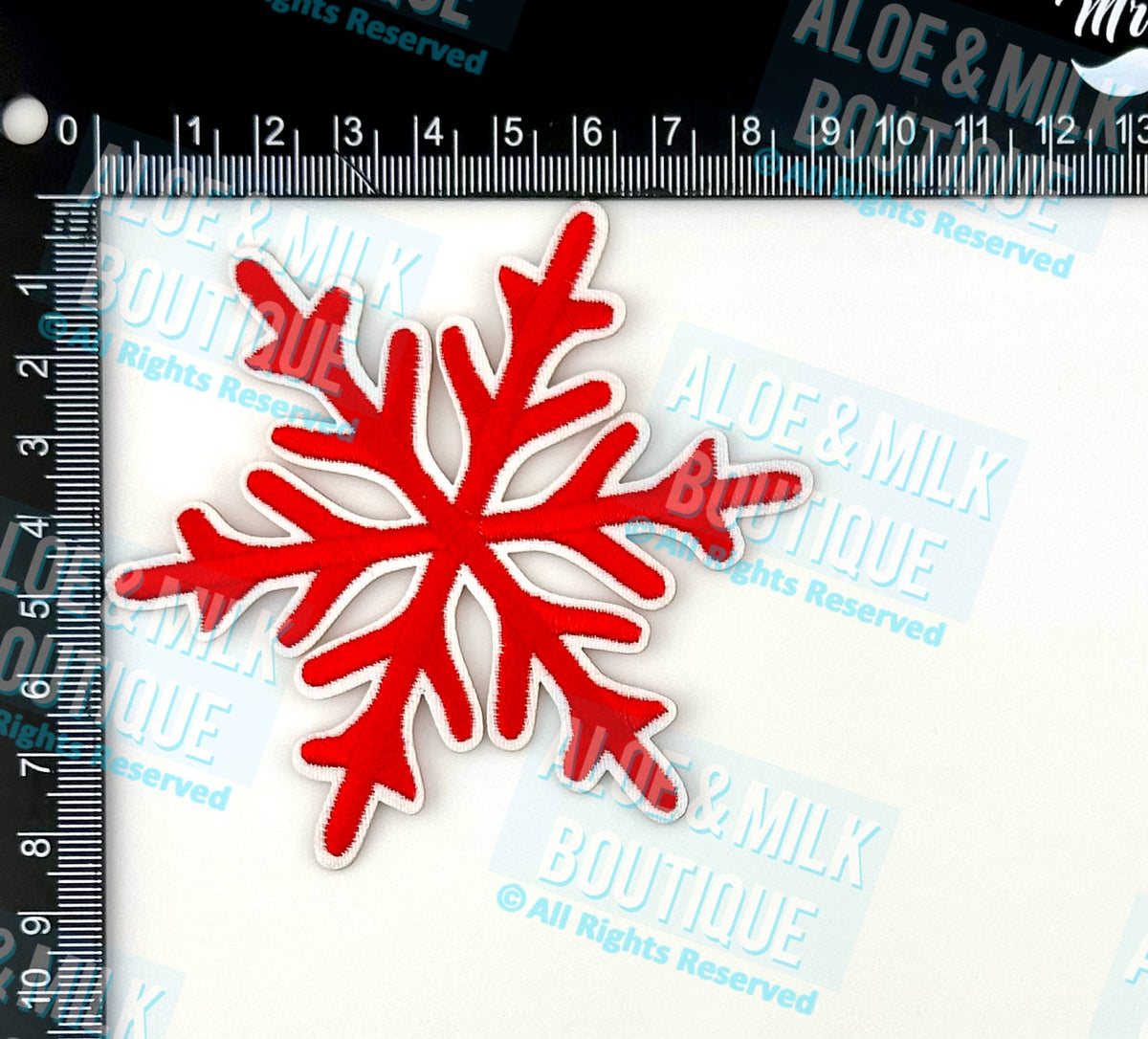 Christmas Snowflake Red