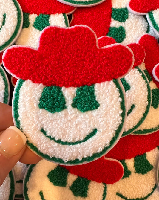 Chenille Cowboy Smiley face