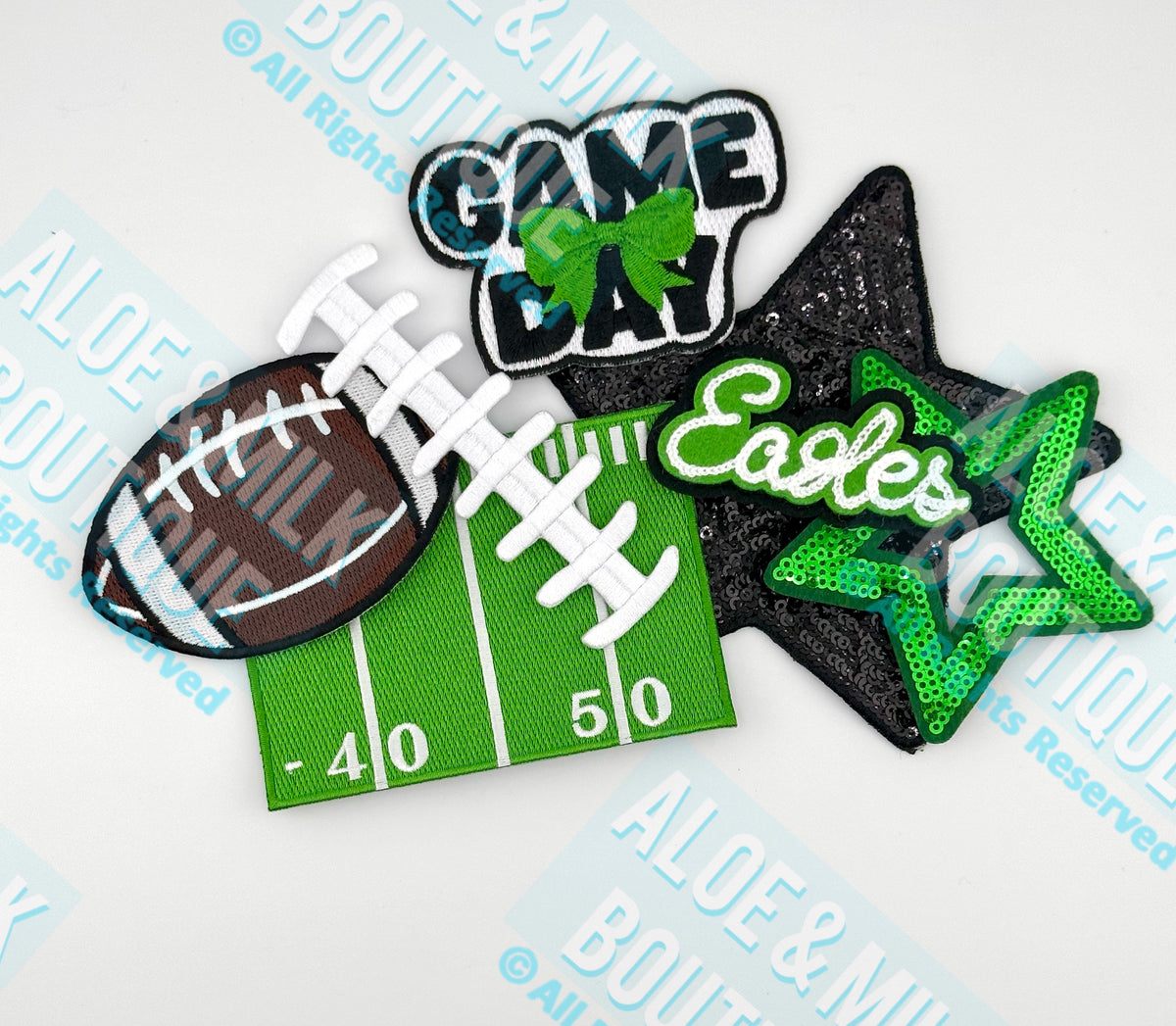 Chainstitch Eagles Patch, Eagles, Football, Game day