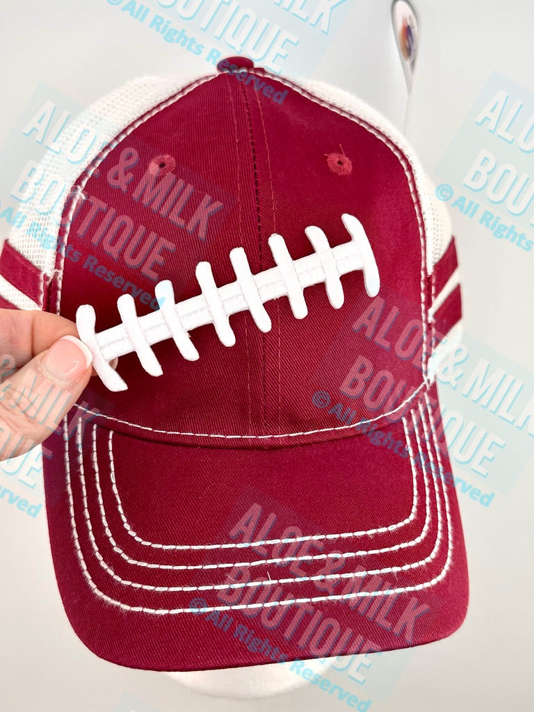Football Laces Embroidered Patch