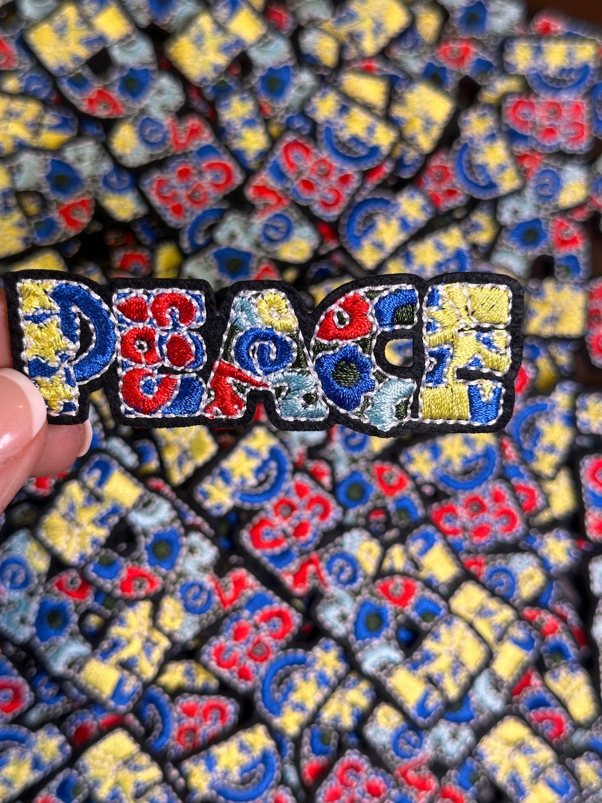 Peace Letters Iron on Patch