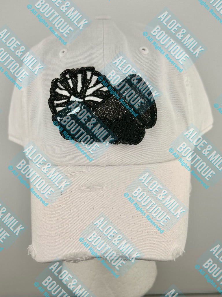 Cheer Glitter megaphone/pom
