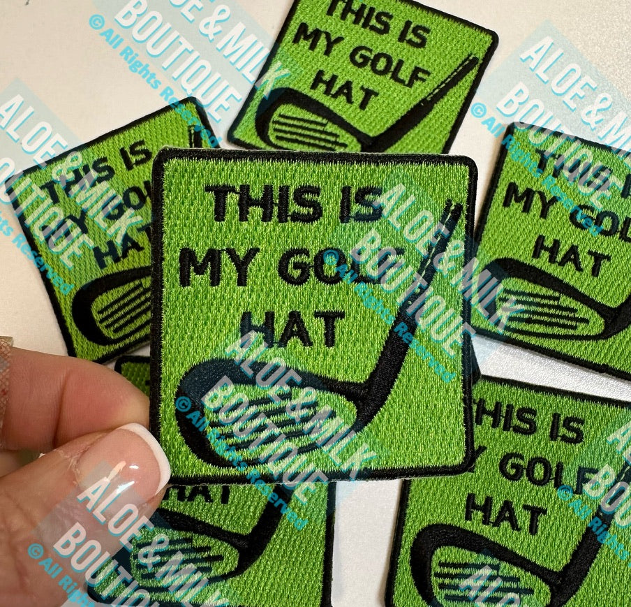 This is my Golf Hat Patches, golf patches, golf patch