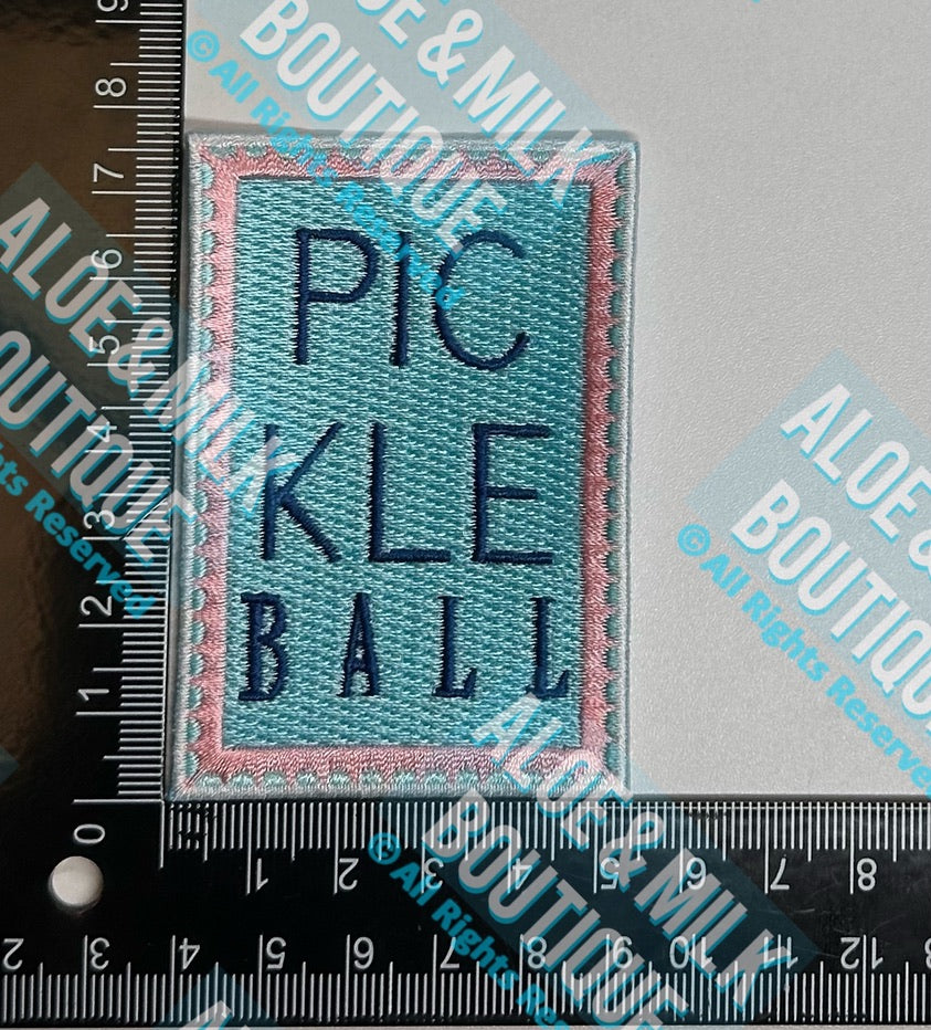 Pickleball Stamp Patch, pickleball, pickleball hat, pickleball patches