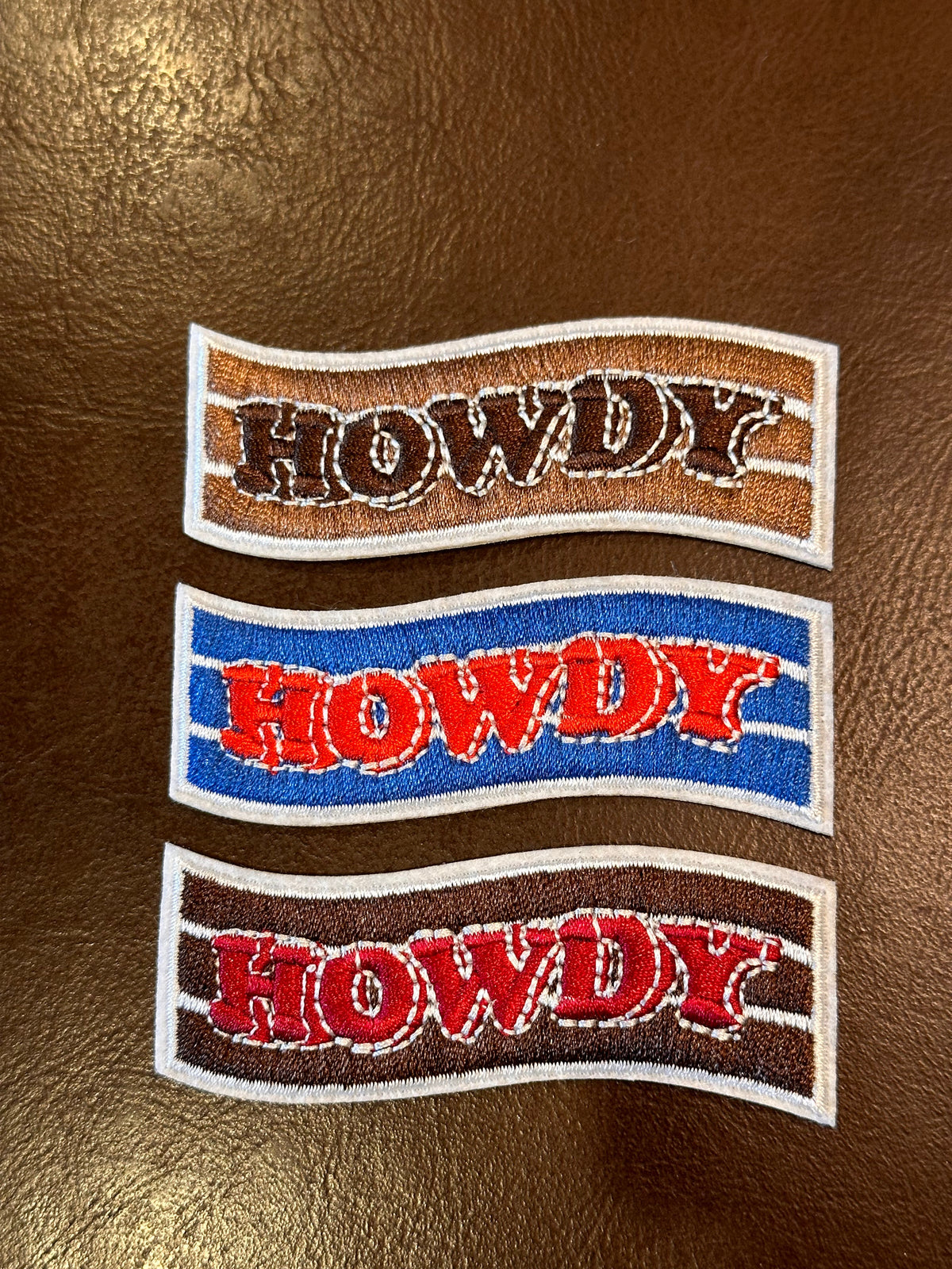 Howdy Stripe Embroidered Patch