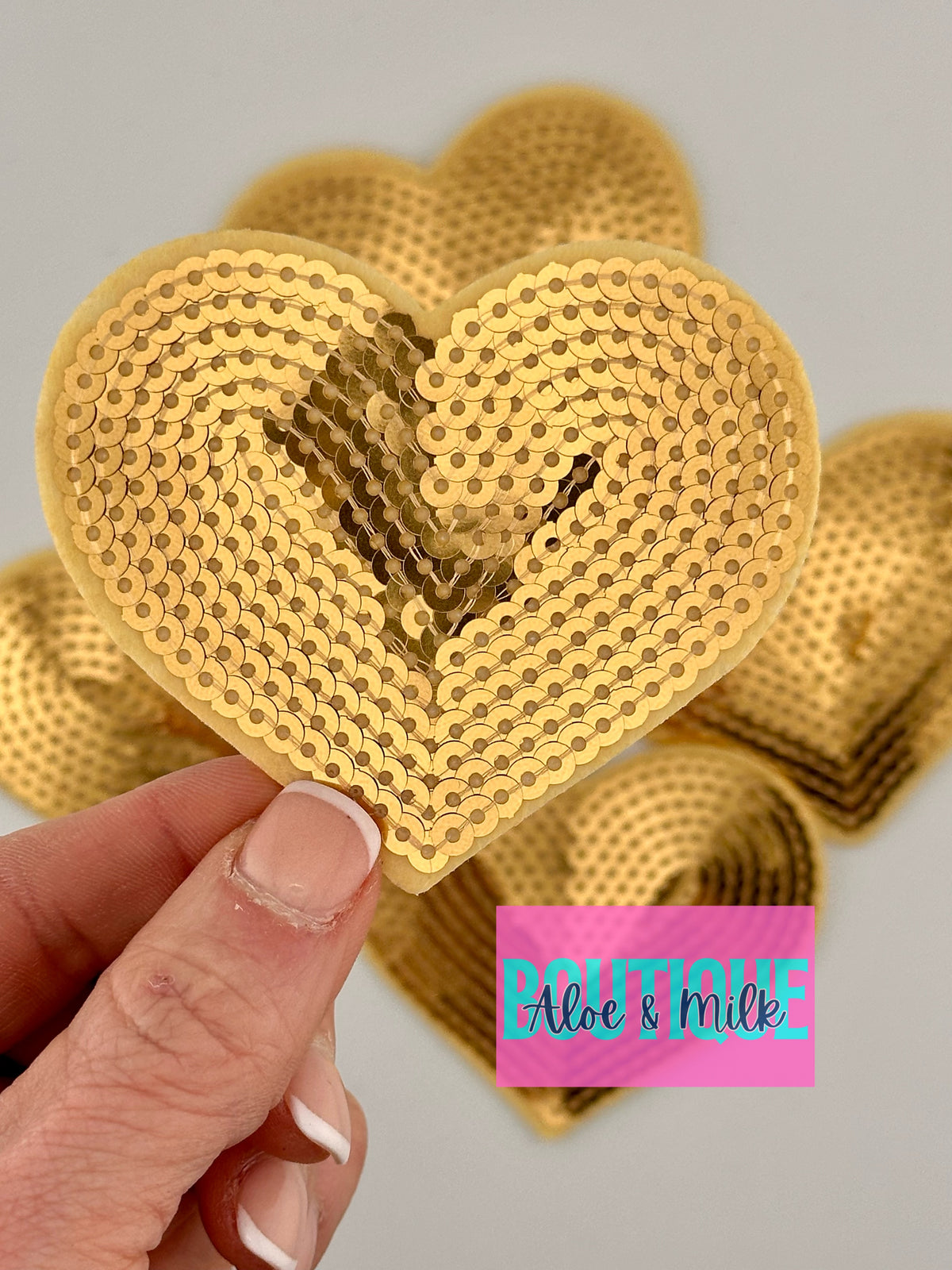 Sequin Heart Small and Medium
