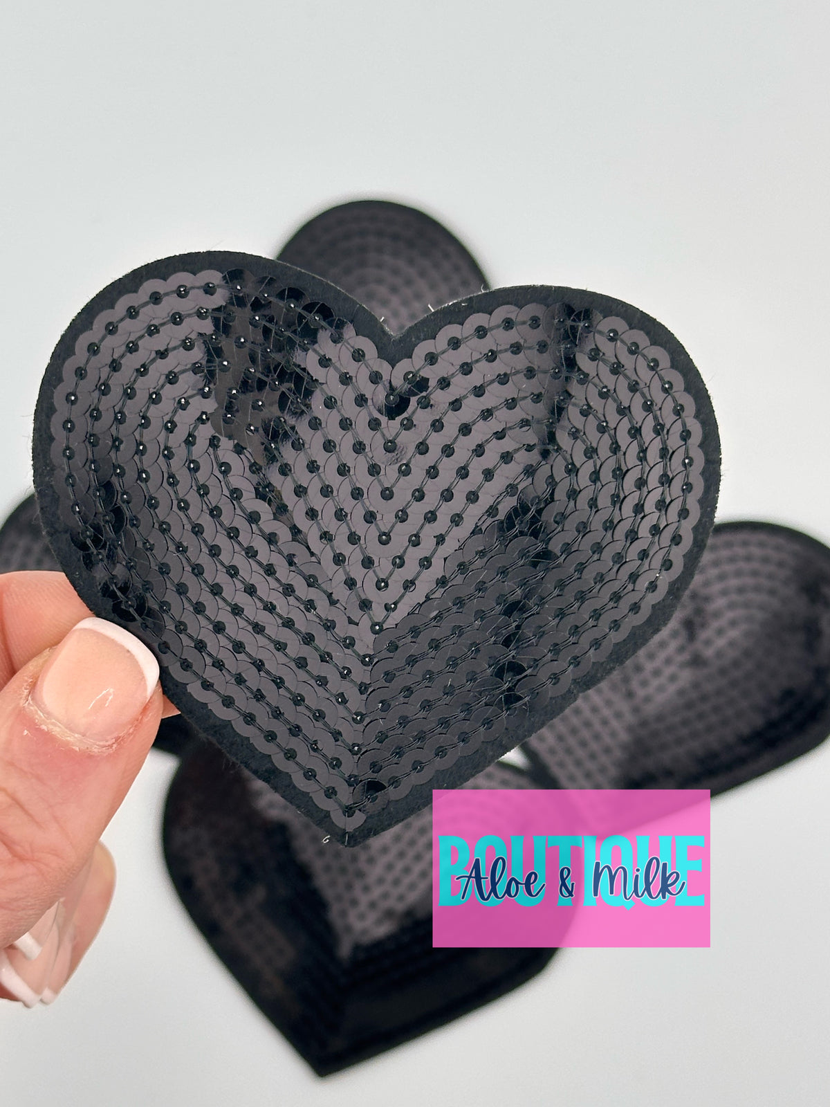 Sequin Heart Small and Medium