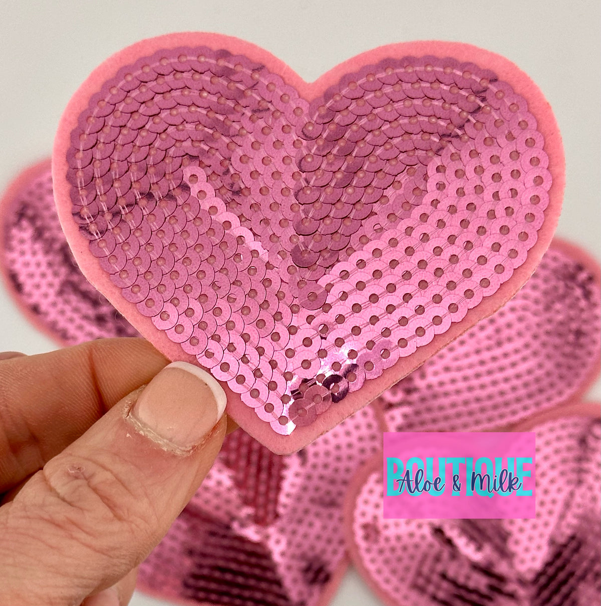 Sequin Heart Small and Medium